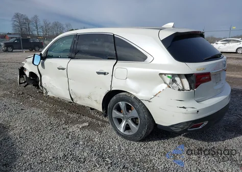 2014 Acura Mdx z USA, uszkodzony, nr VIN 5FRYD4H28EB038619